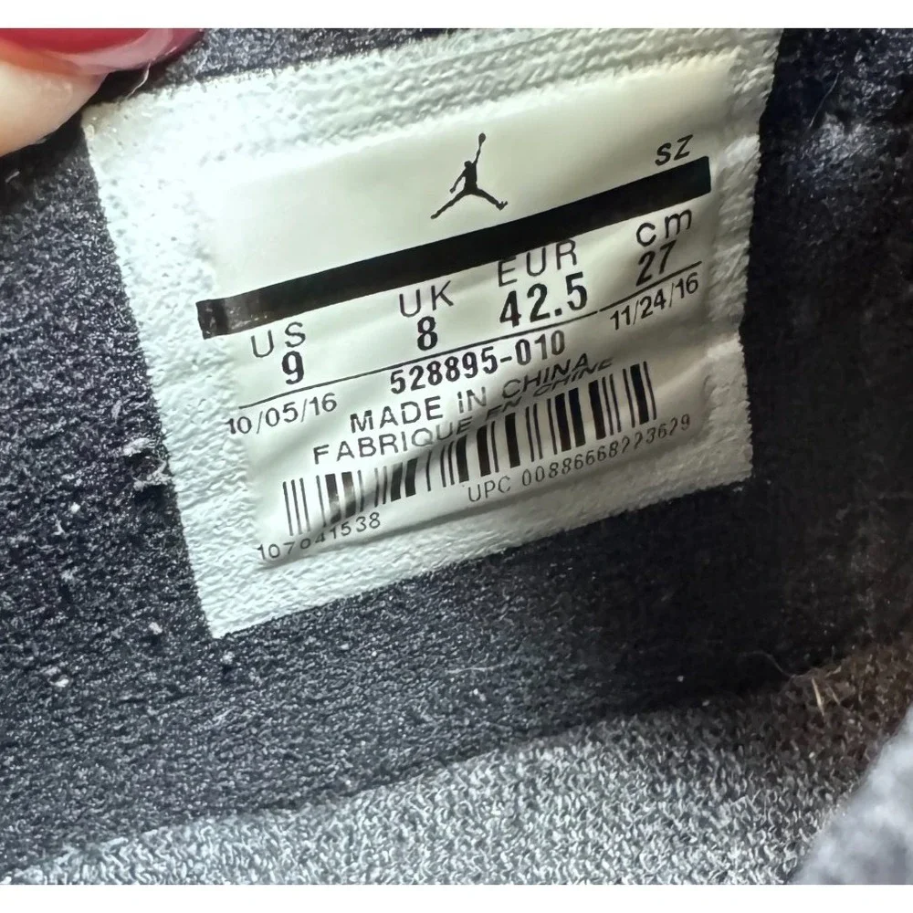 Nike Air Jordan 11 Low Barons Mens Shoes Size 9 528895-010 OG XI Retro 72 Black